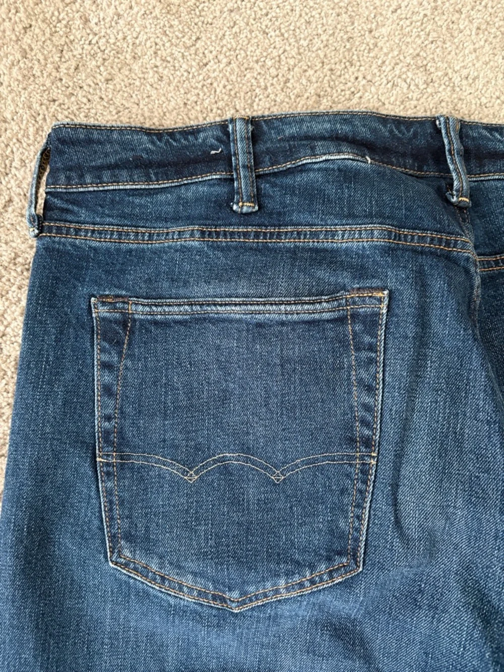 American Eagle Outfitters Men's Dark Blue Bootcut Jeans - Picture 7 of 10